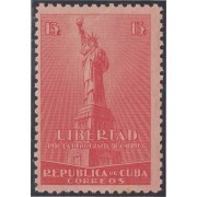 Cuba 273 1942/43 Estatua de La Libertad Sombras del tiempo MNH
