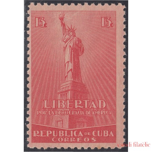 Cuba 273 1942/43 Estatua de La Libertad Sombras del tiempo MNH