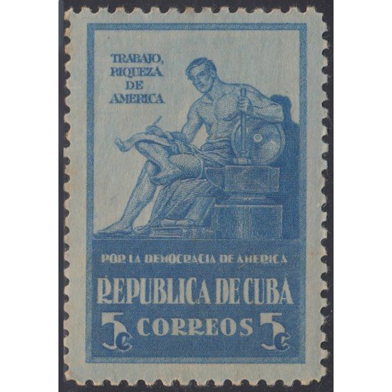 Cuba 271 1942/43 Por la Democracia Americana MNH Cuba 271 1942/43 Por la Democracia Americana MNH