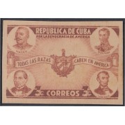 Cuba 270a 1942/43 Maceo Bolívar Lincoln y Juarez por la Democracia MNH Sin dentar