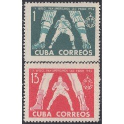 DEP3 Cuba 663/64 1963 IV Juegos Panamericanos Sao Paulo MNH DEP3 Cuba 663/64 1963 IV Juegos Panamericanos Sao Paulo MNH