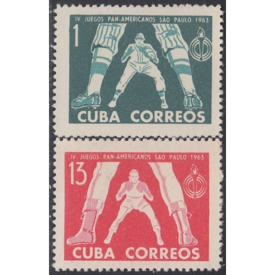 DEP3 Cuba 663/64 1963 IV Juegos Panamericanos Sao Paulo MNH DEP3 Cuba 663/64 1963 IV Juegos Panamericanos Sao Paulo MNH