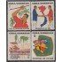 FL1/FAU4 Cuba 726/29 1964 Solidaridad con Viet Nam MNH