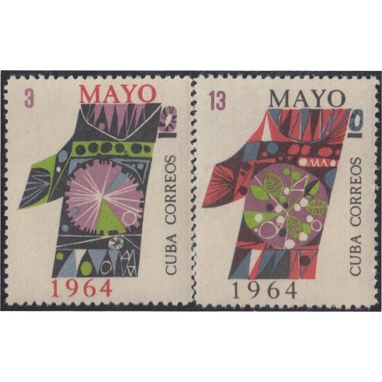 Cuba 710/11 1964 1º de mayo Día del trabajador MNH Cuba 710/11 1964 1º de mayo Día del trabajador MNH