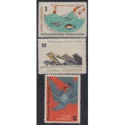 Cuba 705/07 1964 III Aniversario de la Victoria Girón MNH Cuba 705/07 1964 III Aniversario de la Victoria Girón MNH