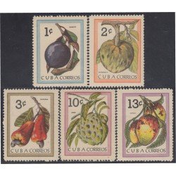 Cuba 681/85 1963 Frutas indígenas MNH Cuba 681/85 1963 Frutas indígenas MNH