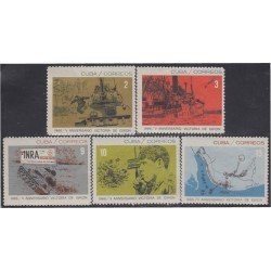 Cuba 984/88 1966 V Aniversario de Victoria de Girón MNH Cuba 984/88 1966 V Aniversario de Victoria de Girón MNH