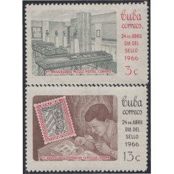 Cuba 982/83 1966 Día del sello MNH Cuba 982/83 1966 Día del sello MNH