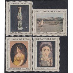PI1/BA1 Cuba 971/74 1966 Obras de Arte del Museo Nacional MNH PI1/BA1 Cuba 971/74 1966 Obras de Arte del Museo Nacional MNH