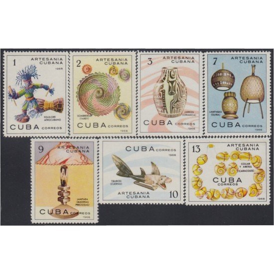 Cuba 964/70 1966 Artesanía Cubana MNH