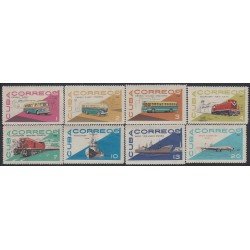 Cuba 942/49 1966 Medios de transporte Barco Autobús Avión Tren MNH Cuba 942/49 1966 Medios de transporte Barco Autobús Avión Tren MNH