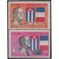 Cuba 932/33 1965 Profesor Andre Voisin MNH Cuba 932/33 1965 Profesor Andre Voisin MNH