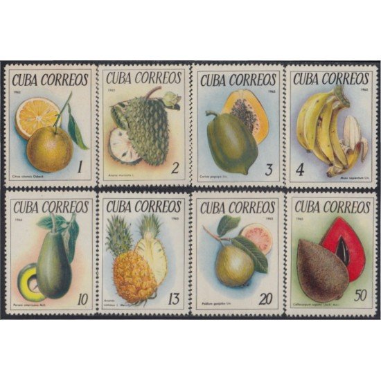 Cuba 902/09 1965 Frutas Tropicales MNH Cuba 902/09 1965 Frutas Tropicales MNH