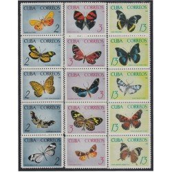 Cuba 881/95 1965 Mariposas tropicales Butterflies MNH Cuba 881/95 1965 Mariposas tropicales Butterflies MNH
