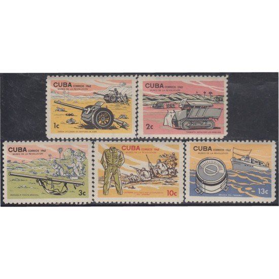 Cuba 876/80 1965 Museo de la Revolución MNH Cuba 876/80 1965 Museo de la Revolución MNH