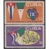 Cuba 854/55 1965 IX Festival Internacional de la Juventud en Argel MNH