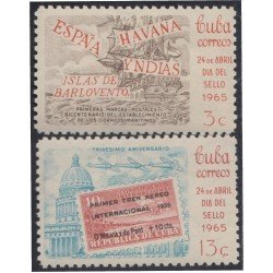 Cuba 841/42 1965 Día del sello MNH Cuba 841/42 1965 Día del sello MNH