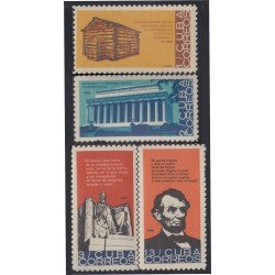 Cuba 835/38 1965 Centenario de la muerte de Abraham Lincoln MNH Cuba 835/38 1965 Centenario de la muerte de Abraham Lincoln MNH