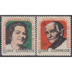 VAR3/S Cuba 827/28 1965 Lidia Doce y Clara Zetkin MNH VAR3/S Cuba 827/28 1965 Lidia Doce y Clara Zetkin MNH