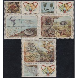 Cuba 790/94 1964 Navidad Vida Marina MNH