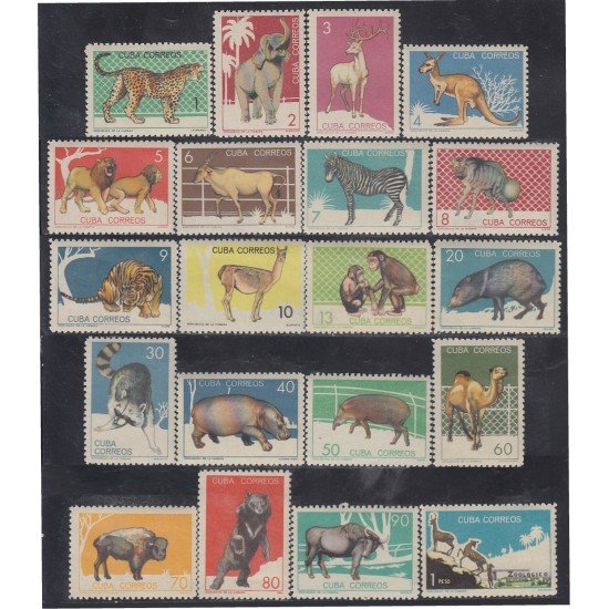 FL1/FAU1 Cuba 768/85 1964 Zoológico de La Habana Animales MNH FL1/FAU1 Cuba 768/85 1964 Zoológico de La Habana Animales MNH