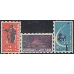 Cuba 765/67 1964 40º Aniversario de la muerte de Lenin MNH Cuba 765/67 1964 40º Aniversario de la muerte de Lenin MNH