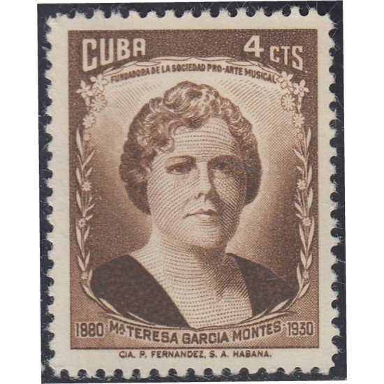Cuba 502 1959 María Teresa García Montes MH Cuba 502 1959 María Teresa García Montes MH