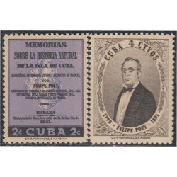 Cuba 493/94 1958 Felipe Poey MH Cuba 493/94 1958 Felipe Poey MH