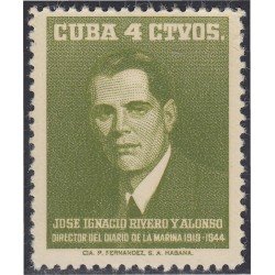 Cuba 476 1958 José Ignacio Rivero Alonso MH Cuba 476 1958 José Ignacio Rivero Alonso MH