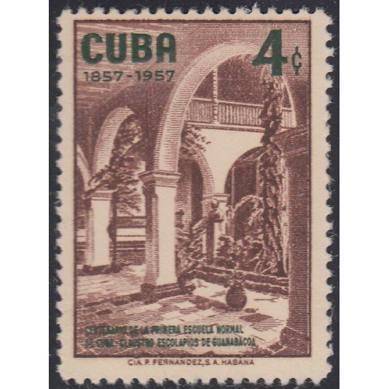 Cuba 467 1957 Claustro Escolapios de Guanabacoa MH Cuba 467 1957 Claustro Escolapios de Guanabacoa MH
