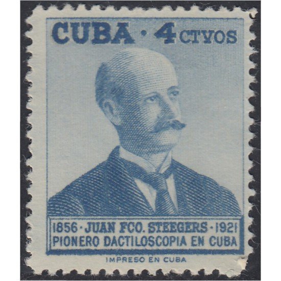 Cuba 454 1957 Juan Francisco Steegers MH
