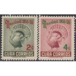 Cuba 431/32 1955 Navidad Christmas MH