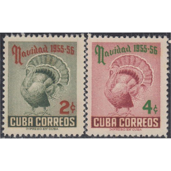 Cuba 431/32 1955 Navidad Christmas MH Cuba 431/32 1955 Navidad Christmas MH