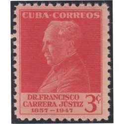 Cuba 384 1953 Dr. Francisco Carreras Justiz MH Cuba 384 1953 Dr. Francisco Carreras Justiz MH
