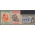 Cuba 347/49 1951 José Raúl Capablanca MH