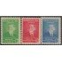Cuba 338/40 1951 Ismael Céspedes Retiro de Comunicaciones MH