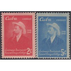 Cuba 329/30 1950 Centenario del nacimiento de Enrique Collazo MH Cuba 329/30 1950 Centenario del nacimiento de Enrique Collazo MH