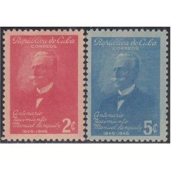 Cuba 321/22 1949 Centenario del nacimiento de Manuel Sanguily MH Cuba 321/22 1949 Centenario del nacimiento de Manuel Sanguily MH