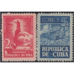 Cuba 312/13 1948 José Martí MH