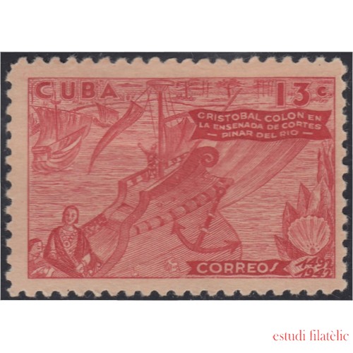 Cuba 293 1944 Cristobal Colón en la ensenada de Cortés MH