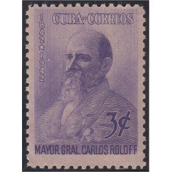 Cuba 287 1944 Mayor Gral. Carlos Roloff MH Cuba 287 1944 Mayor Gral. Carlos Roloff MH