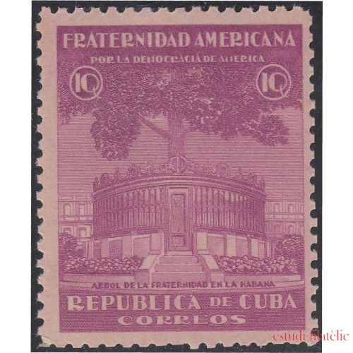 Cuba 272 1942/43 Árbol de la Fraternidad en la Habana MH