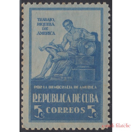 Cuba 271 1942/43 Por la Democracia Americana MH