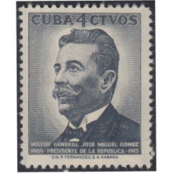 Cuba 479 1958 Mayor Gral José Miguel Gómez Sin Goma Cuba 479 1958 Mayor Gral José Miguel Gómez Sin Goma