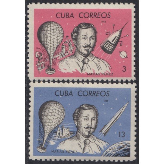 Cuba 856/57 1965 Matías Pérez MH
