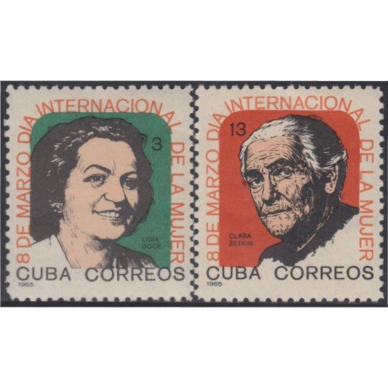 Cuba 827/28 1965 Lidia Doce y Clara Zetkin MH Cuba 827/28 1965 Lidia Doce y Clara Zetkin MH