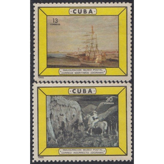 Cuba 819/20 1965 Inauguración Museo Postal MH Cuba 819/20 1965 Inauguración Museo Postal MH