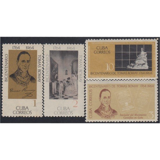Cuba 805/08 1964 Tomás Romay MH Cuba 805/08 1964 Tomás Romay MH
