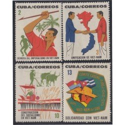 Cuba 726/29 1964 Solidaridad con Viet Nam MH Cuba 726/29 1964 Solidaridad con Viet Nam MH