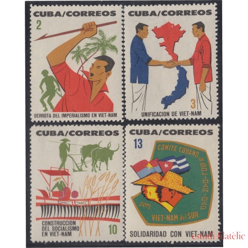 Cuba 726/29 1964 Solidaridad con Viet Nam MH